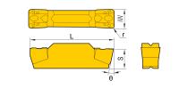 TDC3-HFS7225 Пластина отрезная, канавочная для нержавеющей стали HardForce