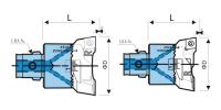 RBA20-25RL-C Регулируемая двухрезцовая черновая расточная головка