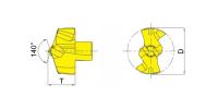 QD-185-RA/F7058 Сменная головка для корпусного сверла, D 18.5 мм, тип RA