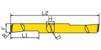 2PSBTR3-15L-R0.1-KTX Мини-резец для продольного растачивания двухсторонний