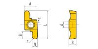 GEL100-050CR Пластина канавочная радиусная