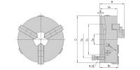 K11-125 Токарный патрон