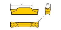 ZTFD0303-MG HR52522 Пластина отрезная, канавочная для нержавеющей стали