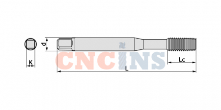 Метчик (раскатник) М10x1,25 для глухих отверстий, с покрытием TiCN-C