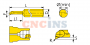 MPR-6-R0.1-L22-JF610M Мини-резец для продольного растачивания