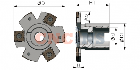 PT02.12A22.080.08.H5 Фреза дисковая насадная