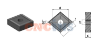 CNMG120404-GF WS8135 Пластина токарная для стали, чистовая обработка